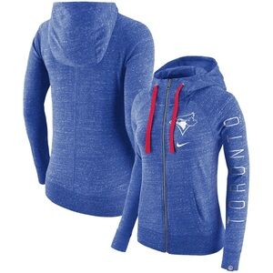 Nike Women's Heathered Blue Toronto Zip-Up Hoodie